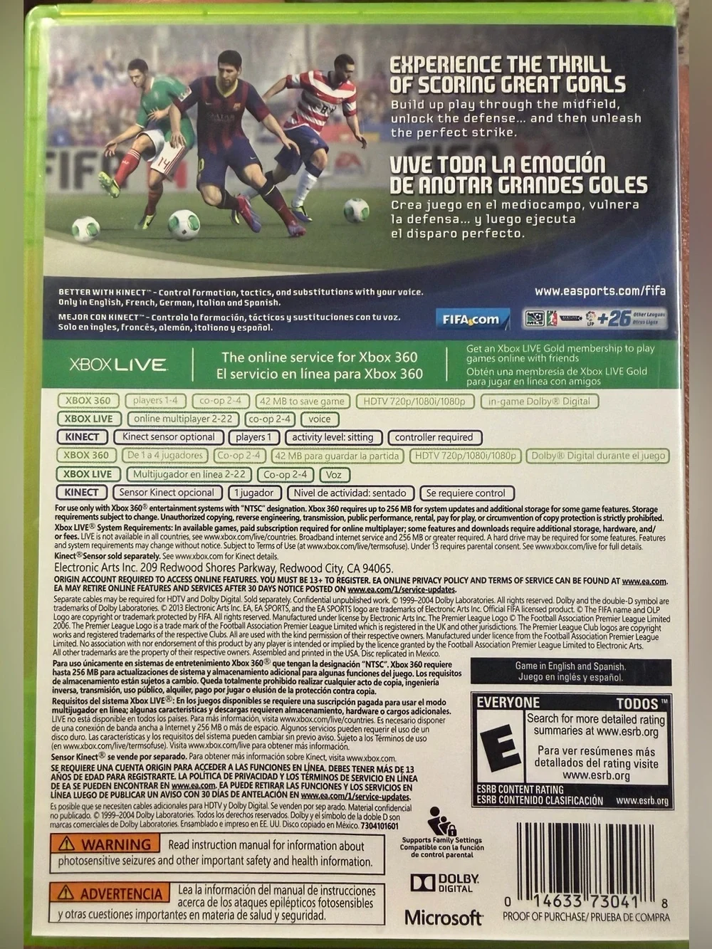 XBox 360 FIFA 14 Game